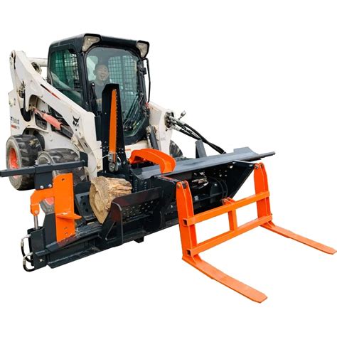 firewood cutter for skid steer|skid steer firewood processor.